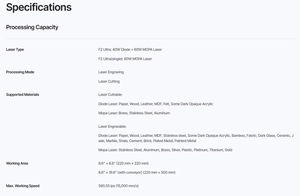 XTool F2 Ultra (modèle simple) Graveur et découpeur laser MOPA autonome 60W Précision 0,02 mm Vitesse 6000 mm/s pour métal, bois, acrylique - Product Image 6