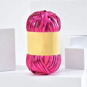 T-Shirt Garen Metallic Voor Het Haken Van Handgemaakte Tassen 100% Polyester Garen Voor Geweven Draagtassen - Product Image 5