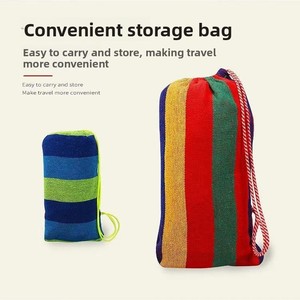 Hamac double en toile pour l'extérieur, design anti-retournement, capacité de 300 lb, pour la maison, le jardin, le camping, la chambre, idéal pour les adultes en plein air - Product Image 4