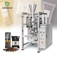 Machine de remplissage et d'emballage verticale pour sachets jumeaux de 2g de maïs soufflé avec sucre, pour petites particules alimentaires