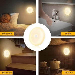 Luz Nocturna LED con Sensor de Movimiento, Enchufable, Cálida, para Dormitorio, Magnética, Recargable por USB, para Pared, Escaleras, Armario - Product Image 5