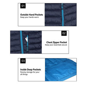 2025 adamın prim ultra hafif yastıklı kapitone kaynaklı ceket açık sırt çantasıyla yaşam için çuval şeyler ile - Product Image 5