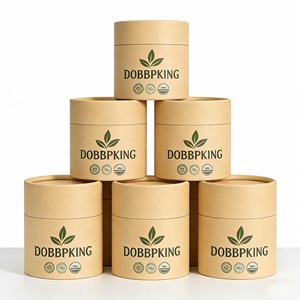 Boîte cylindrique en carton kraft personnalisée 100% recyclable, tube en papier résistant, fabricant de tubes en papier, différentes tailles avec couvercle - Product Image 1