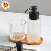 Emballage personnalisé, flacon en verre de 300 ml, crème de soin de la peau, grande pompe, bonne vente pour les volumes de 50 ml, 30 ml, 20 ml, 500 ml, impression à l'écran