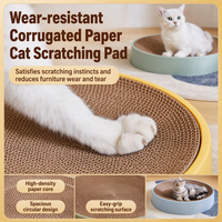 Papan Garukan Kucing Grosir dari Karton Bergelombang, Alas Garukan Kucing yang Tahan Lama, Mainan Garukan Kucing, Tersedia Logo Kustom OEM