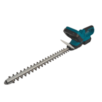 Taille-haie électrique sans fil portatif 21V à moteur à balais, léger, silencieux, lame de coupe de 55 cm, double ciseaux, coupe jusqu'à 8 cm