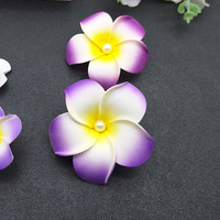 Élégant Clip à Cheveux en Forme de Plumeria avec Design de Fleur en Perle pour Accessoire de Cheveux de Fête pour Femmes - Tendance Fait Main