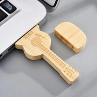 Clé USB 3.0 de grande capacité en forme de guitare métallique avec logo et couleur personnalisés pour cadeaux promotionnels
