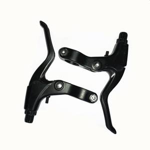 Leviers de frein de vélo de montagne en alliage d'aluminium, accessoires de guidon légers à 2 doigts pour frein à disque, noir et blanc - Product Image 2