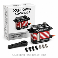 Servomoteur numérique sans noyau XQ-S2230D 32KG étanche, engrenages en aluminium CNC et acier inoxydable, rapide 0.09s, 8.4V pour avion RC, vente en gros