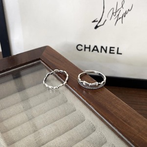 S925 Sterling <b>Silver</b> Bow Double Layer <b>Ring</b> For Women Open Teardrop Shape Fashion Jewelry Gift - Product Image 3