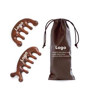 Peigne de massage <span class=keywords><strong>en</strong></span> <span class=keywords><strong>bois</strong></span> de santal naturel pour la croissance des <span class=keywords><strong>cheveux</strong></span> et la relaxation |   Outil de massage Gua Sha pour la tête pour hommes et femmes - Product Image 1