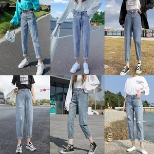 Lässige Hosen Stock Jeans Custom Destroyed Denim Jeans Zerrissene Röhrenjeans Herren Überschuss Stock Lots Clearance Gebrauchte Kleidung - Product Image 5