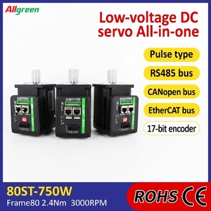Contrôleur de moteur servo intégré 3000 tr/min DC48V20A IP65 750W 2.4N.m pour applications médicales/CNC/robotique - Product Image 2