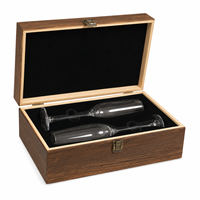 Vente en gros de supports vierges pour gravure laser, ensemble de flûtes à champagne personnalisées avec boîte cadeau en bois pour anniversaires d'entreprise et cadeaux de mariage
