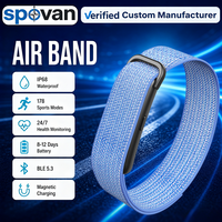 Bracelet intelligent Android personnalisé ODM sans écran, étanche IP68, suivi d'activité, détox numérique, moniteur de fréquence cardiaque, SpO2 et de sommeil