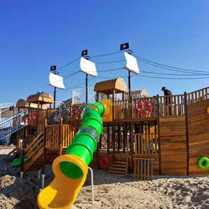 Equipo de Juegos Interior Sin Motor, Juego de Toboganes para Niños, Tobogán de Plástico Comercial y Torre de Escalada para Parque - Product Image 6