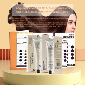 Prodotti Professionali per Colorazione Capelli all'Ingrosso, 59 <span class=keywords><strong>Colori</strong></span> Popolari, Crema Colorante per Capelli Marrone per Salone - Product Image 5
