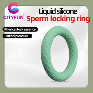 CITYFUN Paquete de 2 Anillos para Pene Redondos, Anillo de Silicona para Retrasar la Eyaculación, Juguetes Sexuales, Anillos Bloqueadores de Esperma, Juguetes Sexuales para Hombres - Product Image 2