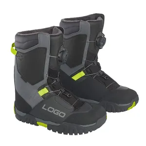 TX05 üst açık deri ayakkabı bağı akıllı bağlama sistemi kış ayakkabı erkekler için kar ve su geçirmez kar botları