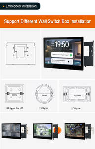 Système d'automatisation domestique YC-SM10P Tuya <span class=keywords><strong>Control4</strong></span> Loxone Shelly POE avec écran tactile Android 10,1 pouces IPS pour utilisation en voiture et en camping-car - Product Image 5