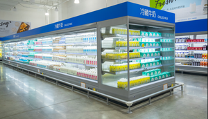Refrigerador Exhibidor Multideck Abierto con Enfriamiento por Aire Marca Carrier para Supermercados, 5/6 Estantes, Vitrina Refrigerada para Lácteos - Product Image 5