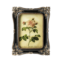 Bingkai Foto Resin Vintage Berkualitas Tinggi 5x7 Cetak Letterpress untuk Meja/Dinding Dekorasi Rumah Retro