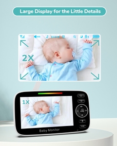 Smart 2024 Vente à Chaud 4.3 Pouces Moniteur Vidéo pour Bébé Audio Bidirectionnel <span class=keywords><strong>Longue</strong></span> <span class=keywords><strong>Portée</strong></span> Sans Fil Infrarouge Vision Nocturne Moniteur pour Bébé - Product Image 5