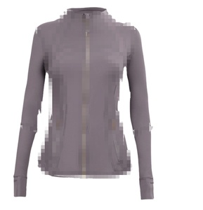 Haut de <span class=keywords><strong>sport</strong></span>/yoga à manches longues pour <span class=keywords><strong>femme</strong></span> CPY1-1, <span class=keywords><strong>veste</strong></span> Lu personnalisable avec logo et fermeture éclair dorée, <span class=keywords><strong>veste</strong></span> zippée de <span class=keywords><strong>sport</strong></span> - Product Image 4