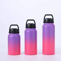 Bouteille d'eau isolée sous vide à double paroi en acier inoxydable 304 Thermos pour l'extérieur