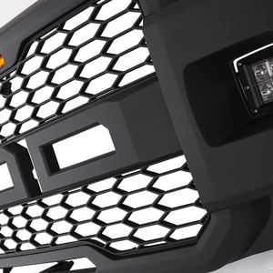 Grille avant ABS <span class=keywords><strong>Ford</strong></span> F150 Style <span class=keywords><strong>Raptor</strong></span> Grille de désordre grise peinte avec lumière adaptée pour <span class=keywords><strong>Ford</strong></span> F150 2018 2019 2020 - Product Image 3
