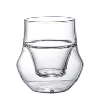이중유리잔 소형 커피잔 유리 찻잔 물컵 200ml