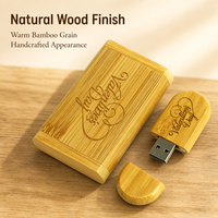 Flashdisk Kayu Berkualitas Tinggi 2.0 3.0 2GB 4GB 8GB 16GB 32GB 64GB  Hadiah Pendrive Kayu  USB Flash Drive