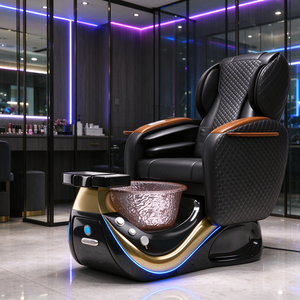 Fauteuil de pédicure spa de luxe avec massage électrique, fauteuil de pédicure pour salon de manucure, station de pédicure, fauteuil de manucure et pédicure pour salon de beauté - Product Image 5