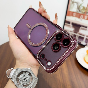 Nouvelle Coque Transparente Scintillante Effet Diamant pour iPhone 18 17 Pro Max 16 Plus 15 14 13 avec Chargement Magnétique Sans Fil et Protection Antichoc - Product Image 2