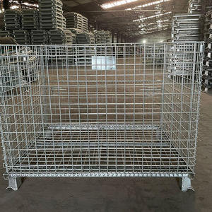 Tùy chỉnh nặng có thể gập lại mạ kẽm dây lưới lồng bền mới gấp <span class=keywords><strong>container</strong></span> để lưu trữ - Product Image 5