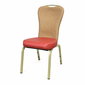 Sedia da Banchetto di Lusso con Schienale Ondulato e Maniglia, Schiuma ad Alta Densità per Hotel Boutique, Resort Termali e Reception - Product Image 2