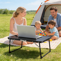 Bureau portable pliable pour lit, canapé, petit espace, table compacte pliable pour travailler, étudier, manger, camper, voyager, usage domestique