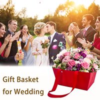 Paniers en papier kraft faits à la main pour Noël, la Saint-Valentin, les mariages et les anniversaires, pour la présentation de cadeaux de fêtes