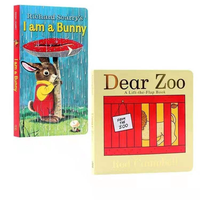 Bibliothèque d'histoires personnalisable à la demande, lot de 4, vente en gros, prix bas, livre cartonné, livres pour enfants, livres brochés, impression
