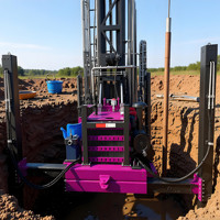 Machine de forage de puits d'eau avec système de forage double eau-air pour puits profonds