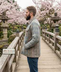 Veste Kantha réversible en coton biologique vintage, écologique, cousue à la main, style bohème, devant ouvert, vente ODM - Product Image 6