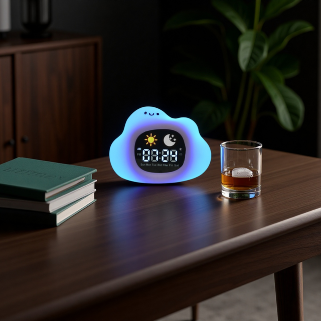Smart Health Wake up Light Electronic Accessories Smart Home Products & Devices Alarm Clock with White Noise and Night Light
