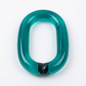 Resin <b>Acrylic</b> Hanging Home Decor Ornaments Clear Green Geometric Ring Sculptures <b>Coffee</b> <b>Table</b> Interlocking Loops Office Ramadan - Product Image 1