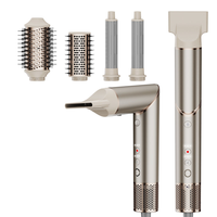 Sikat Udara Panas 5 in 1 Multifungsi Alat Penata Rambut Secardor De Pelo Inoic Cepillo Alisador De Pelo Multi Styler dengan Kotak