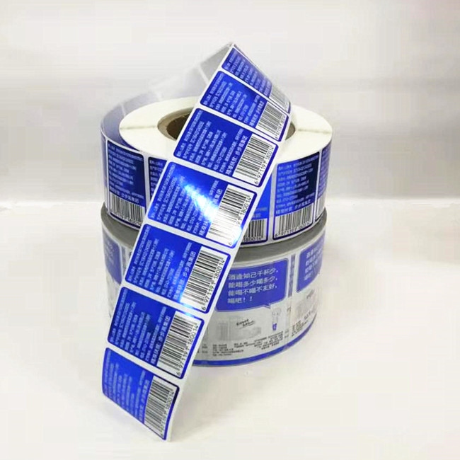 OEM Wholesale Custom Label Printing Roll Printed Vinyl Waterproof Stickers for Wine Beer & Coffee