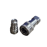 Naiwo ISO7241-B haute pression Double arrêt hydraulique 3/4 "NPT raccords à dégagement rapide connecteur de vanne à connexion rapide en acier inoxydable
