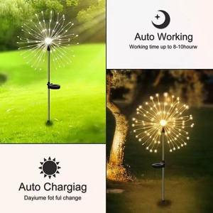 Luces Solares LED con Forma de Fuegos Artificiales, Lámpara Decorativa para Jardín, Decoración de Jardín con Energía Solar - Product Image 5