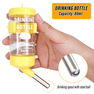 Botella de Agua Multifuncional de Plástico de 80 ml <span class=keywords><strong>para</strong></span> Mascotas, Bebedero Automático <span class=keywords><strong>para</strong></span> Roedores, Hámsteres y Cobayas - Product Image 4