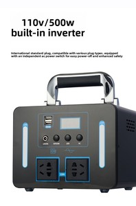 Station d'alimentation portable d'urgence domestique au lithium fer phosphate, batterie de stockage d'énergie portable pour l'extérieur - Product Image 5